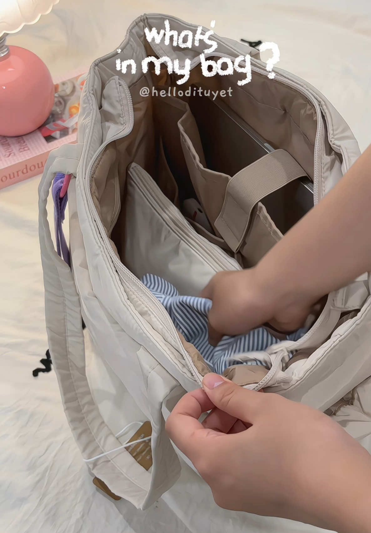 Chiếc túi đựng cả thế giới 😆😆😆#bagsmart#whatsinmybag #diyereview #hellodituyet #xhtiktok #unbox #xh #unboxing #unisex 