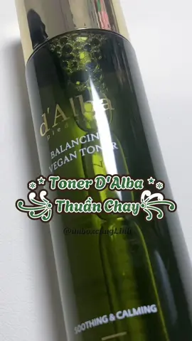 Toner thuần chay #D'Alba