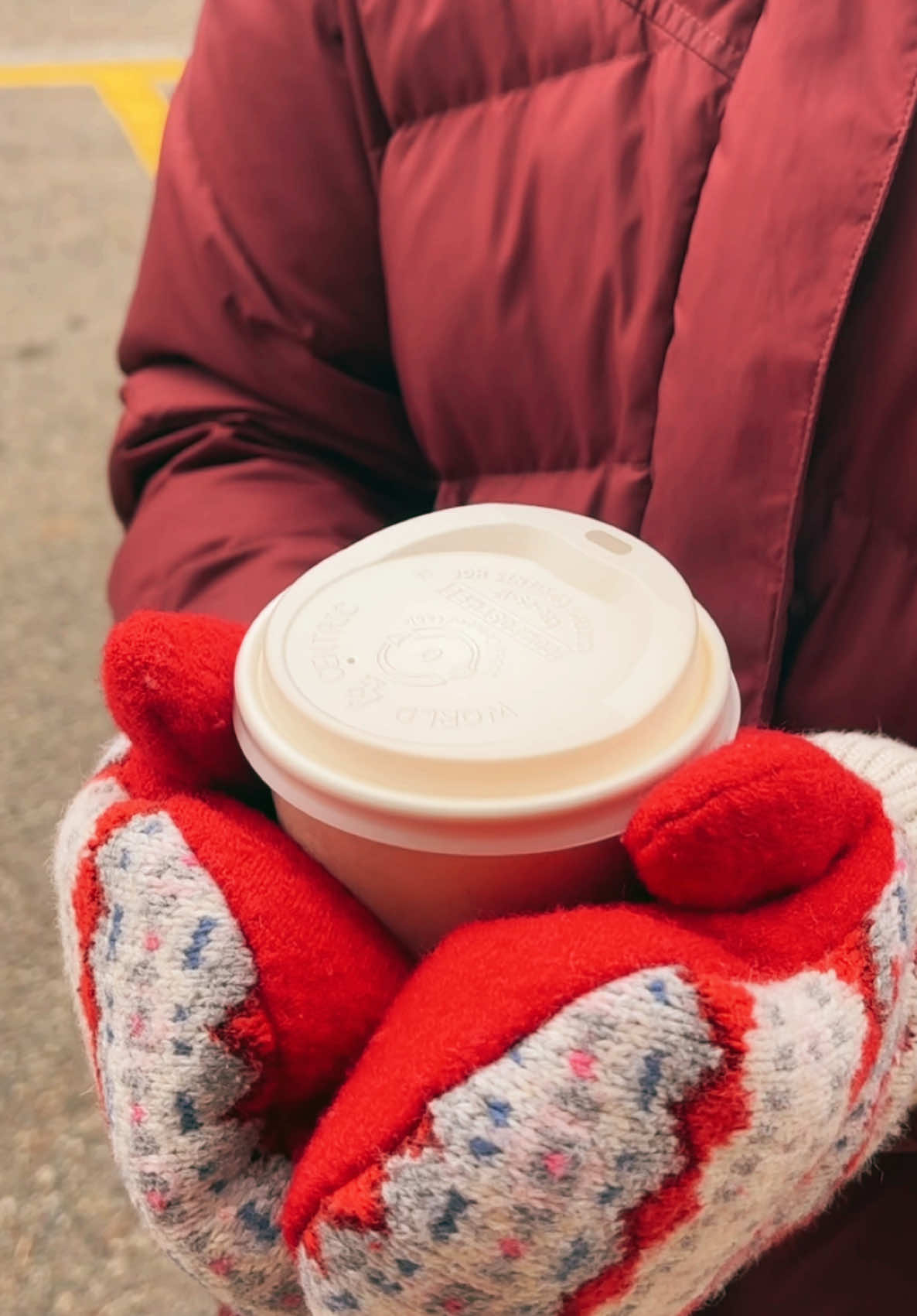 shout out to the barista who made the beautiful heart 4 me #heart #coffee #coffeeshop #minnesota #winter #mittens 