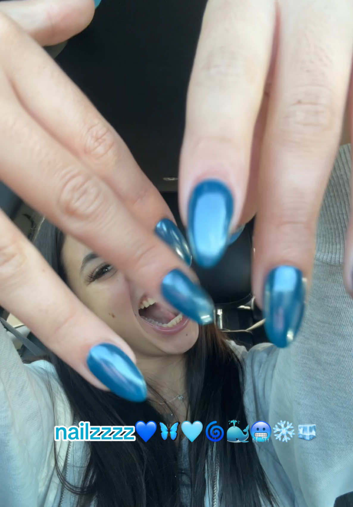 its giving elsa #nails #fyp #viral #acrylics 