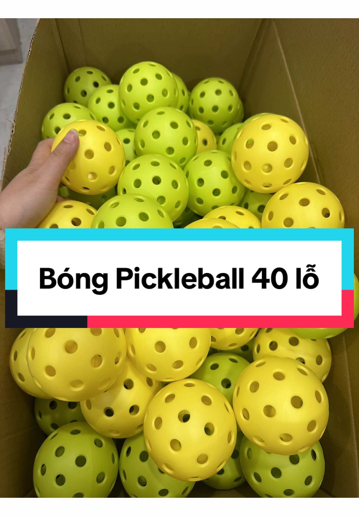Bóng pickleball 40 lỗ ngoài trời,  Độ nảy ổn định, Độ bền cao ##F5sport##phukienthethao##pickleball##bongpickleball##pickleballvietnam##pickleballtiktok