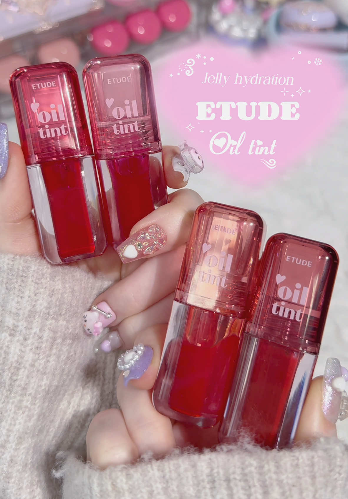 ⋆❅.☃️ Winter Lip-tint recommendation: 𝐄𝐭𝐮𝐝𝐞-𝐝𝐞𝐚𝐫 𝐝𝐚𝐫𝐥𝐢𝐧𝐠 𝐋𝐢𝐩 𝐨𝐢𝐥 use LITZY10 on YesStyle for extra % off 💗 #kbeauty #etude #etudedeardarlinglipoil #lipoil #etudelipoil #liptint #rosie 