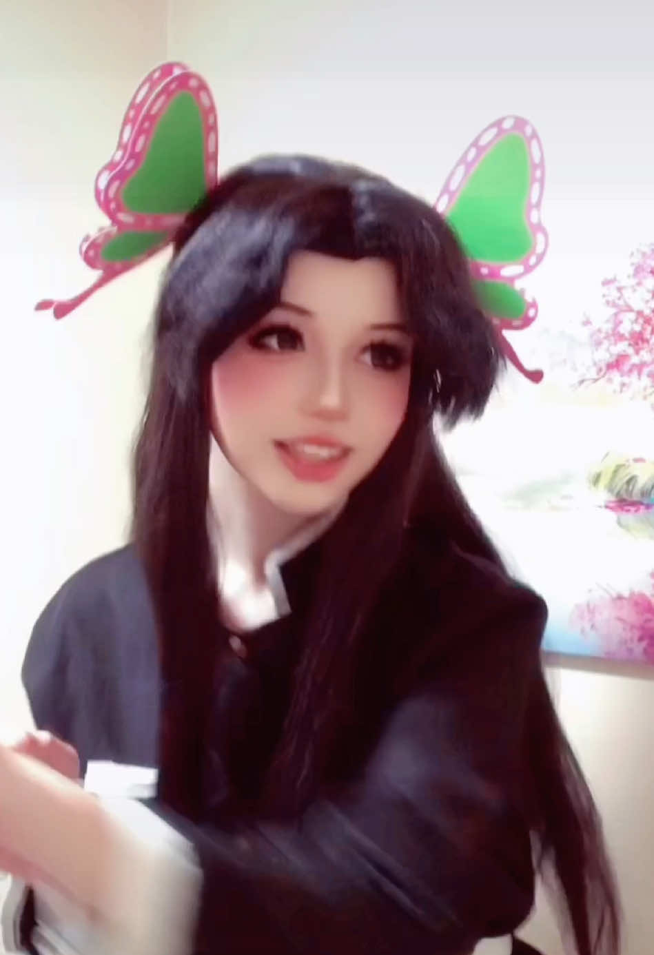 My hair got stuck 😭 #fyp #Anime #fyppppppppppppppppppppppp #Nezuko #Demonslayer #Kny #Manga #popular #popular #mitsuri #Viral #Shinobu #cosplayer #cosplay