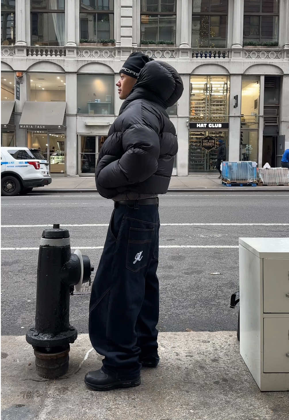 trendt vision black puffer 😮‍💨 #fitcheck #OOTD #fashiontiktok #streetwear #outfitinspo 