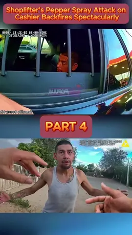 Shoplifter’s Pepper Spray Attack on Cashier Backfires Spectacularly - Part 4 #cops #copsoftiktok #copsontiktok #copstiktok #police #chase #copschase #foryou #fyp #usa 
