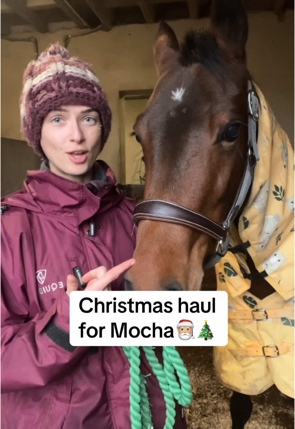 Putting a plastic bag on my 4 year olds head maybe not my best move, but she will get used to me soon😀🤌🏻 THANK YOUUU to @GS Equestrian & Country for sending her some things off of her Christmas list🥰 Genuinely the best one stop shop, I buy all of my supplies from here🥰🫶🏼 #equestrian #equine #equestrianhaul #horsehaul #horsegirl #horsetok #horsesoftiktok #horsebackriding #equestrianlife #equestrianvibes #fyp #foryou #abcxyz 
