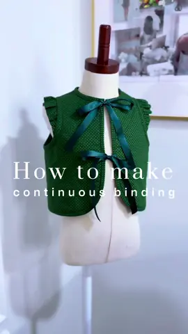Bias tape sewing tutorial! Fast and easy for beginners. #sewingtiktok #sewing #mom #tutorial 