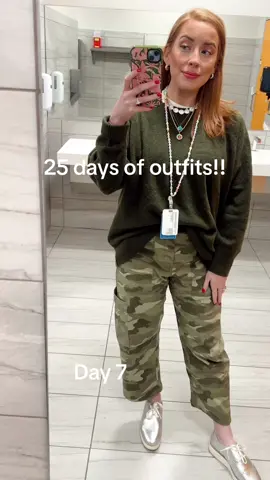 Reverse camo-carrottop baby!!! 🥕😎😏🍀 #fyp #foryoupage #OOTD #ootdinspo #corporateootd #corporatefashion #ootdinspiration #holidayoutfit #holidayfashion #contentcreator #microinfluencer #workfashion #workwear #northwestarkansas #arkansas @Old Navy Official @anthro @Cole Haan 