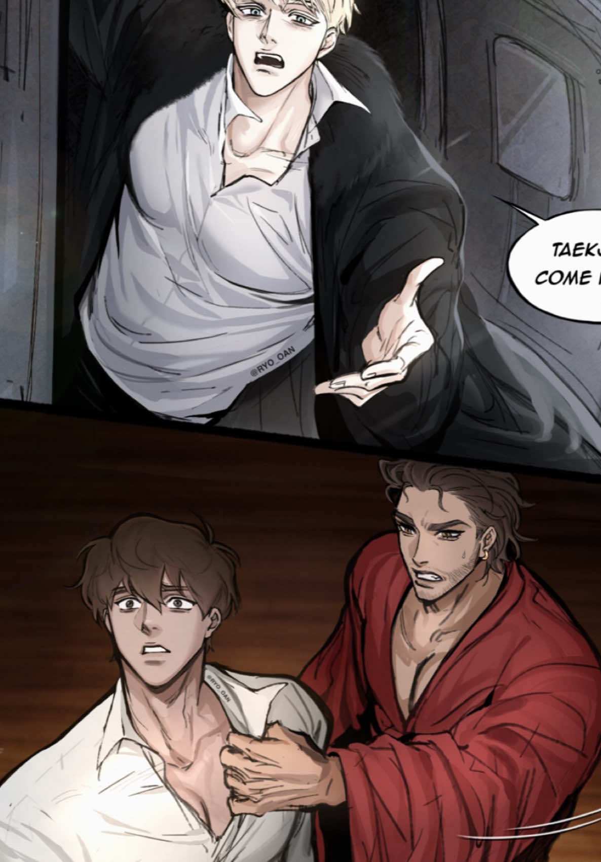 Creditos: Ryo_oan en X. SIGANLX SU ARTE ES HERMOSOOO 🚨SPOILER VOL 3🚨 El Matías ya bien enamorado y en su cabeza empezo a sonar…. Matías todos te odian pero yo… yo tambien te odiooo. Aunque seas Mexicano…. #codenameanastasiamanhwa #codenameanastasiaedit #codenameanastasiazhenya #codenameanastasiaestrellasinnombre #taekjooedit #zhenyaedit 