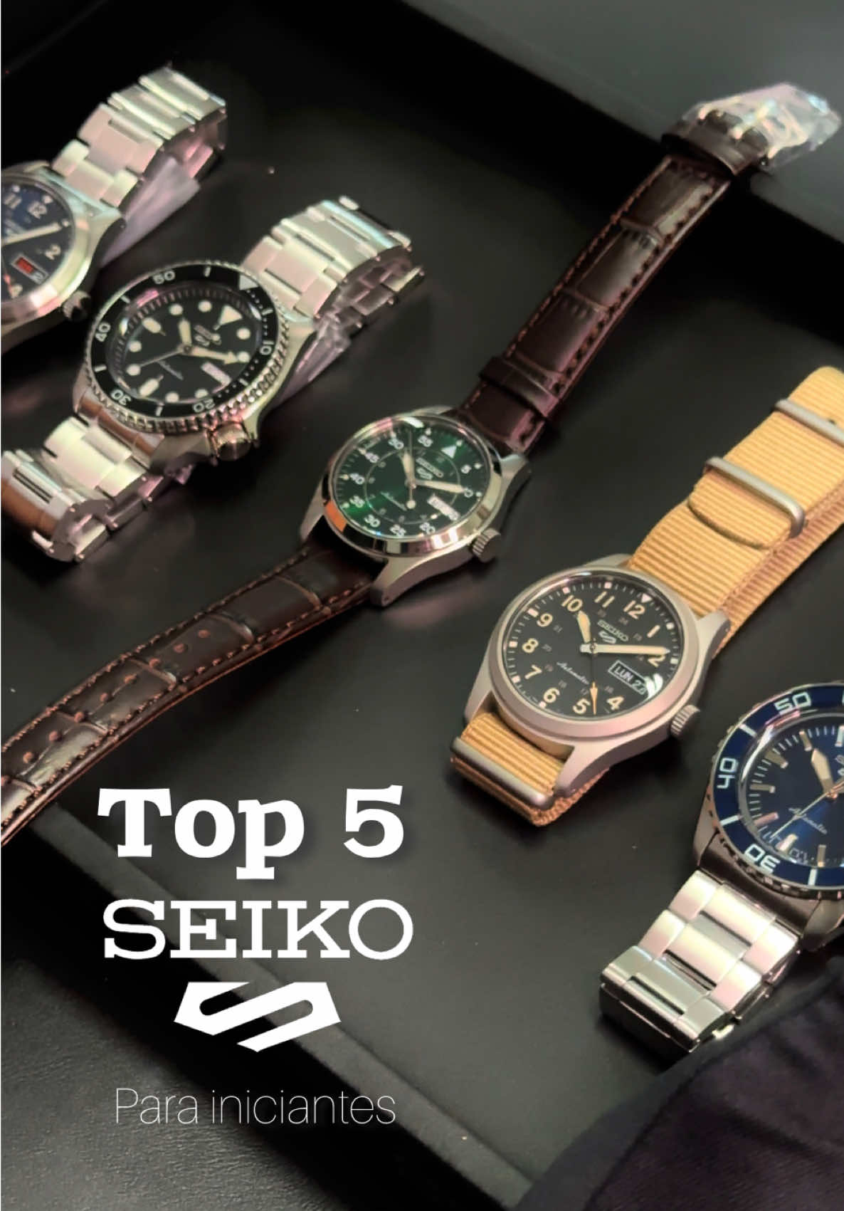 Iniciando sua coleção de relógios? Conheça os 5 modelos de entrada da Seiko que eu te indico! #seiko #seiko5 #seikobrasil #srpg35 #srpg29 #srpd55 #srpk97 #srpj87 