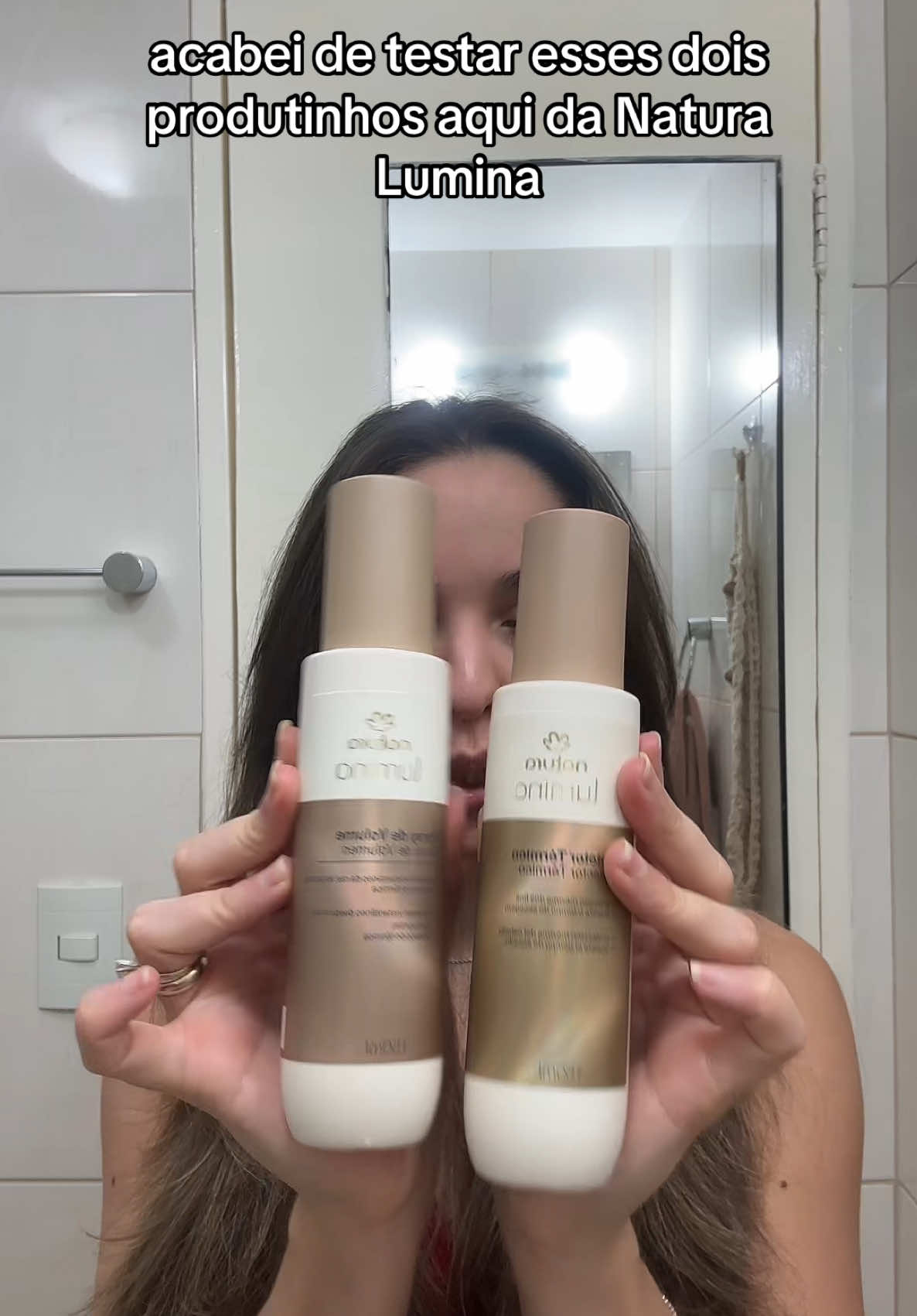 Protetor térmico e spay de volume @Natura Brasil Lumina 