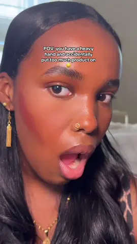 y’all this bronzer is NOTHING to play with!! 😭 #makeuptok #makeup #bronzer #makeupfail #blonzing #blackgirlmakeup #makeuptiktok #nyxbronzerbuttermelt @NYX Professional Makeup 