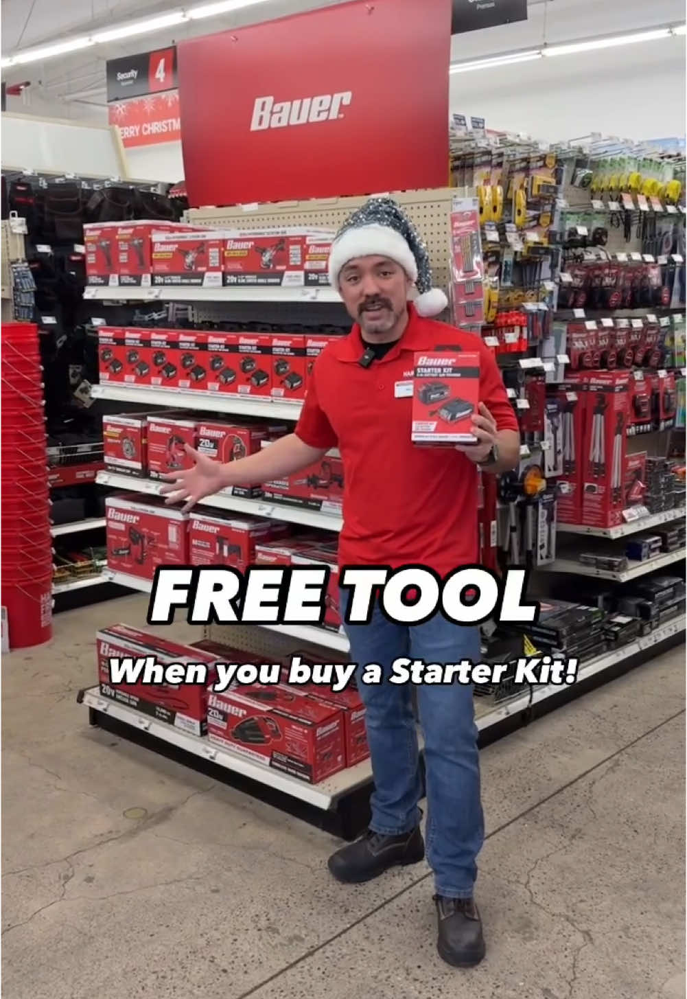 🚨DEAL ALERT: Get a FREE Bauer tool when you buy the Bauer 20V 5 Ah Battery and Charger Starter Kit for only $79.99! Offer valid for a limited time, in store only. Visit your local #HarborFreight for more details. 