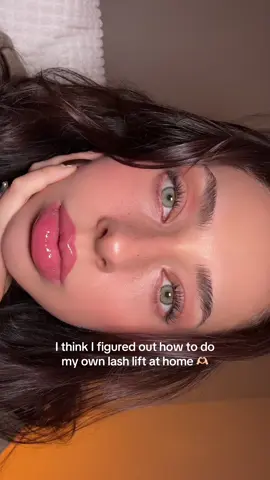 Finally figured out how to do my own at home, lash lift, and I am never going back to straight lashes! #lashliftkit #athomelashlift #lashlift 