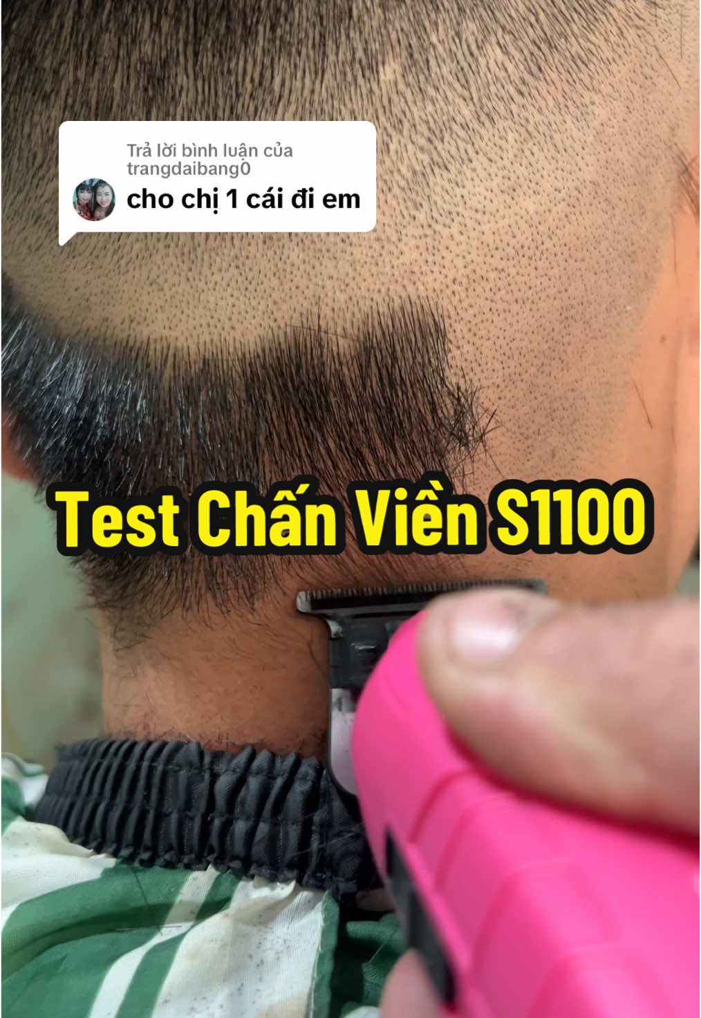 Trả lời @trangdaibang0 e test chấn viền S1100 trên tóc mời các bác xem #cattoc #cattocnam #barber #barbershop #hair #hairstyle #s1100 