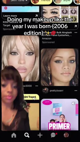 The end result was worth it🤭What year were you born in? #2006 #2006makeup #makeup #trend #trending #fyp #fypシ゚viral #fypシ #blowthisupforme #viralvideo #06 #relatable #relate #eyes #Eyeliner #makeuptutorial #blowthisuptiktok 