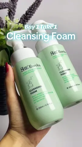 Buy 1 take 1 Cleansing foam She’Eureka facial foam✨ #facialcleansing #facial #cleansingfoam #superhealthsale #tiktoksale #affordable #sale #1212grandpamaskosale #1212shopeehaul #1212megasale #tiktokviral #fyppppppppppppppppppppppp 