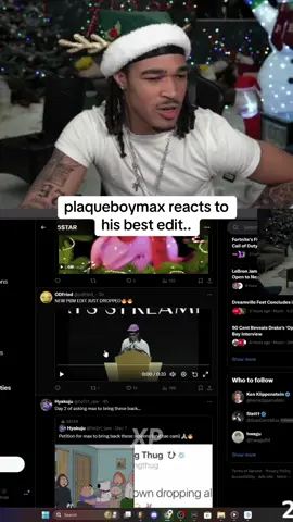 plaqueboymax reacts to his best edit.. #plaqueboymax #fyp #fanedit 