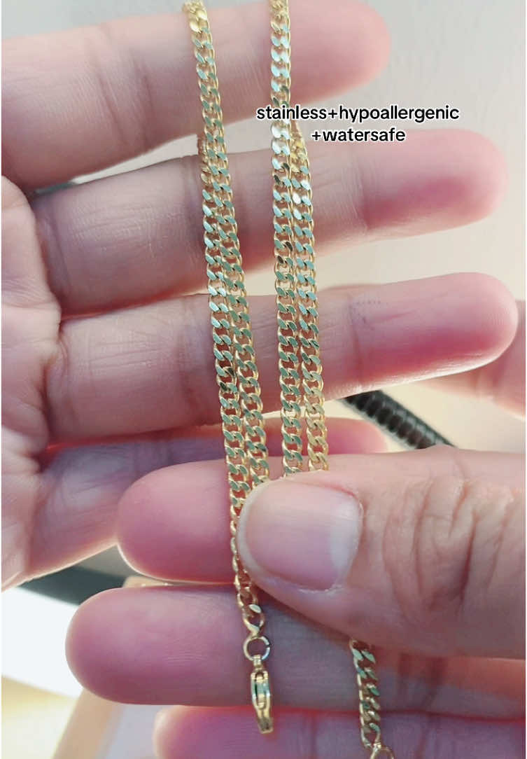 cuban chain,japan style✨✅ ang ganda siss🫶 close to real gold👍#chain #cuban #cubanchain #necklace #trending #fyp #fyp 