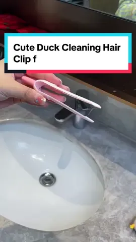 Cute Duck Cleaning Hair Clip f #fyp #foryou #clip 