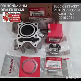 CYLINDER COMP VARIO 150 ADV 150 PCX 15P BLOK SEHER BLOK PISTON SET PISTON KIT VARIO 150 ADV 150 PCX 150 ORIGINAL AHM #ASLIHONDA #HONDAGENUINEPART #HONDA #DIJAMINORI #banjarpartsshop #VARIO150 #ADV150 #PCX150 