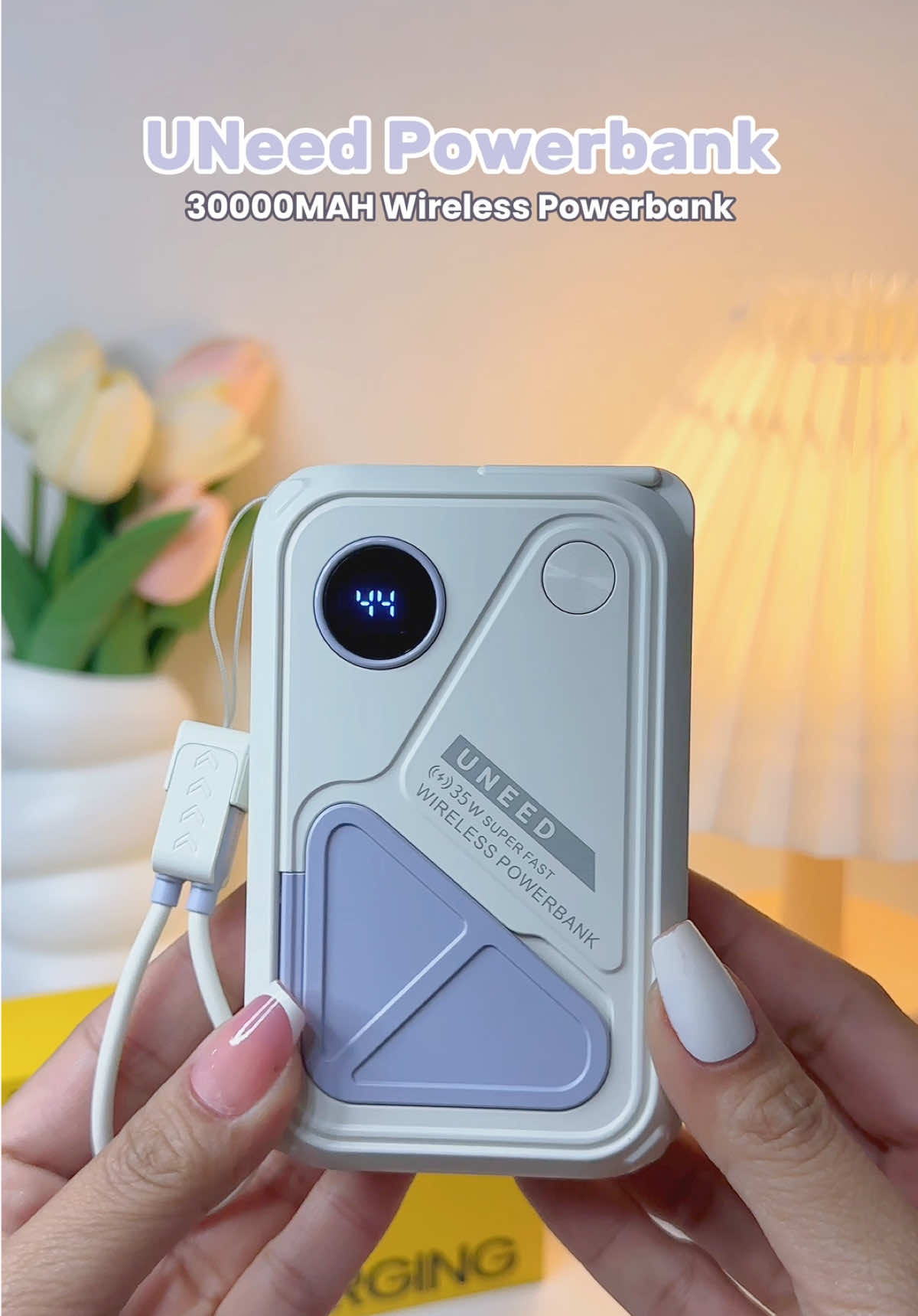 LOWBAT NO MORE! 😍 Stay charged and connected wherever you go with this UNeed Power Bank!🔋🔌⚡️ #powerbank #powerbankmurah #powerbankviral #powerbankfastcharging #powerbankiphone #uneedpowerbank #30000mahpowerbank #fyp 