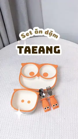 Set ăn dặm nhà Taeang xinh xĩu cho bé nè các mẹ ơi #mebimsua #taeang #boandamsilicone #khayandamhinhcu #andam #khayandam 