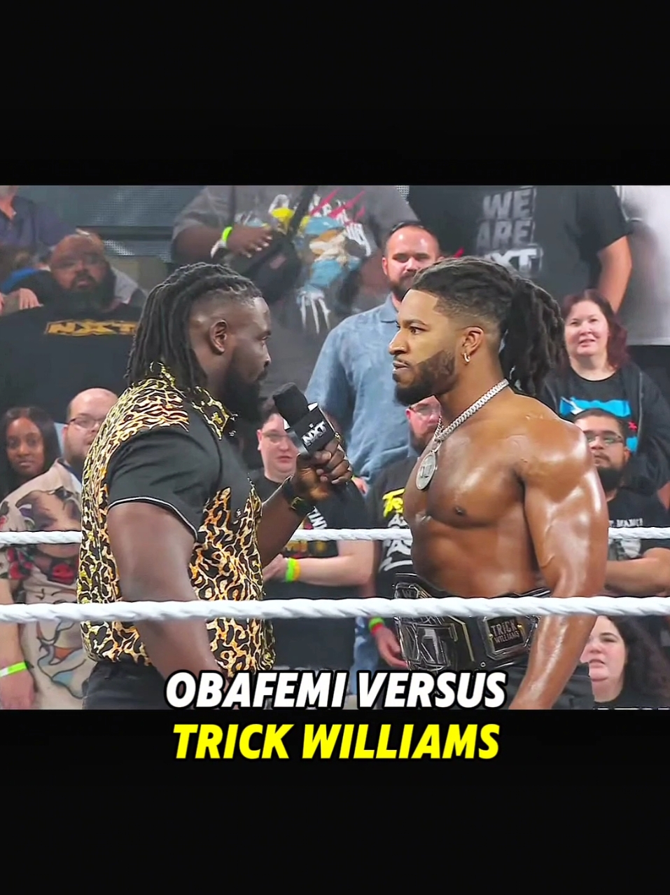 Oba Femi face to face Trick Williams 🔥  #promo #wwefan #foryoupage #ObaFemi #TrickWilliams #Wrestling #fypツ #NXT #WWE #Fyp #рекомендации #WWETikTok #рек #BloodlineWrestlingg 