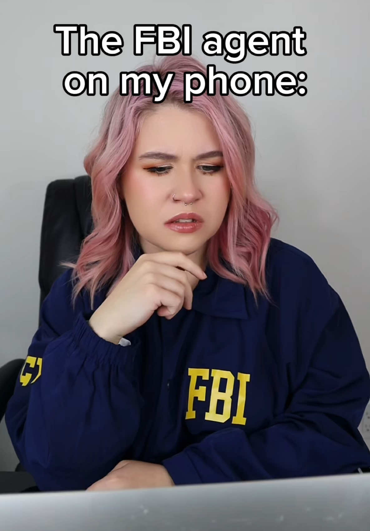 At least i have my FBI agent to keep me company #fyp #xyzbca 