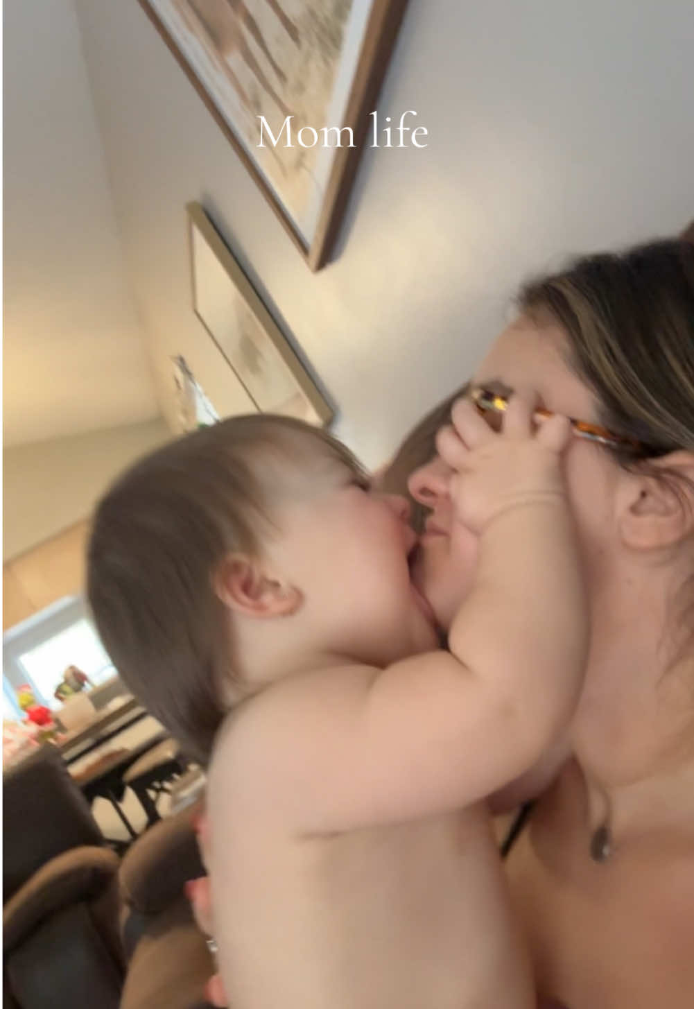 This girl was being crazyyyyy. Eating my face then giving kisses. She really is the best. I really do wonder what goes on inside her head though 😂  #firsttimemom #mom #contentcreator #momlife #babygirl #mom #mommydaughter #girlmom #motherhood #funnyvideos #funnymoments #baby 