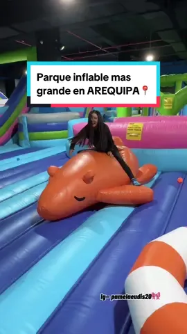 Plancito para tu fin de semana!!!!!!!!:  (🧑‍🧑‍🧒‍🧒👯👫).  Tu ya conocías???? #arequipa #parqueinflable #parquelabramani📍 #paratiiiiiiiiiiiiiiiiiiiiiiiiiiiiiii #aventuras #diversion #familia #amigos 