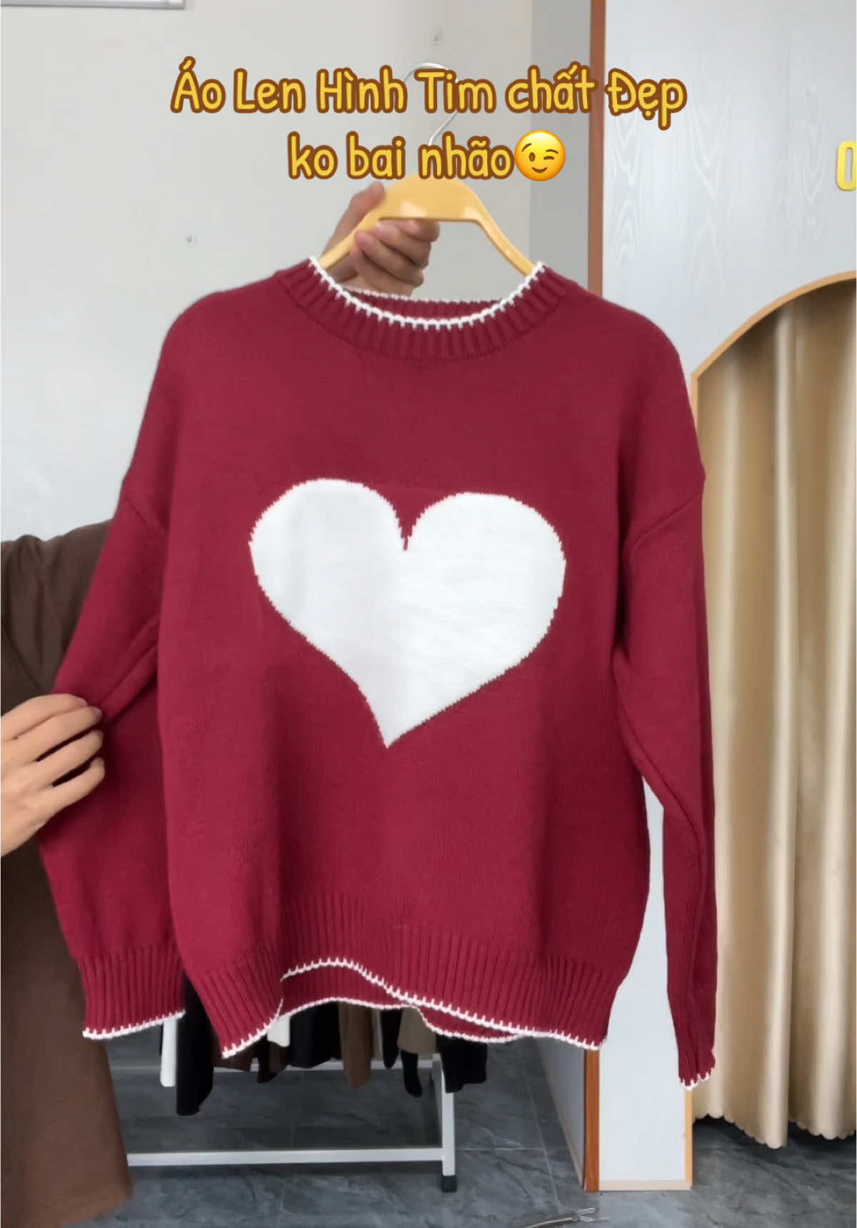 #xuhuong #áo #aolennu áo len hình tim