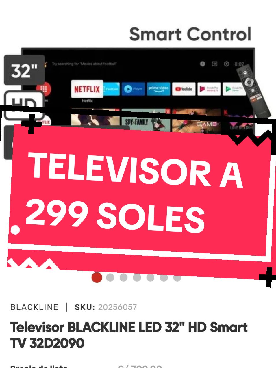 Televisor BLACKLINE LED 32