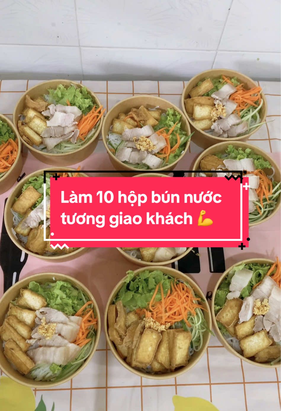 Làm 10 hộp bún nước tương giao khách ăn trưa ạ 🥰🥰🥰🥰 #búnnướctương #mỹphước3 #mỹphuoc123❤ #mỹphước3bếncátbd #mỹphước123 #mỹphướctânvạn_bìnhdương  #trending #xuhuong #ănngon 