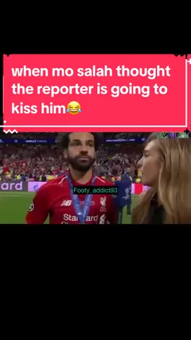 when mo salah thought the reporter is going to kiss him😂#mosalah #liverpool #liverpoolfc #egypt #championsleague #final #PremierLeague #england #spain #madrid #reporter #funnyy #moment 