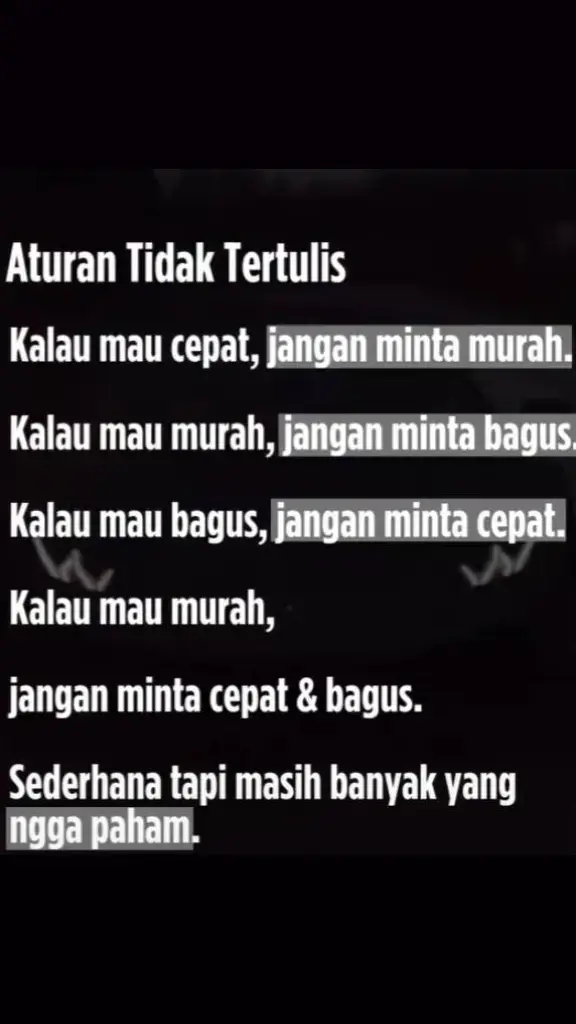 Paham kan, JANGAN MEREMEHKAN KEAHLIAN ORANG, karena menjadi Ahli perlu BELAJAR SABAR 