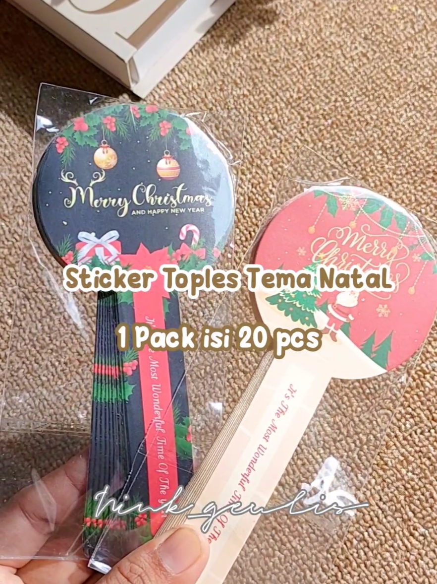 banyak motif & size #stickertoples #stickertoplesnatal #hampersnatal #hamperscookies #stickercookies #stickertoplesmurah 