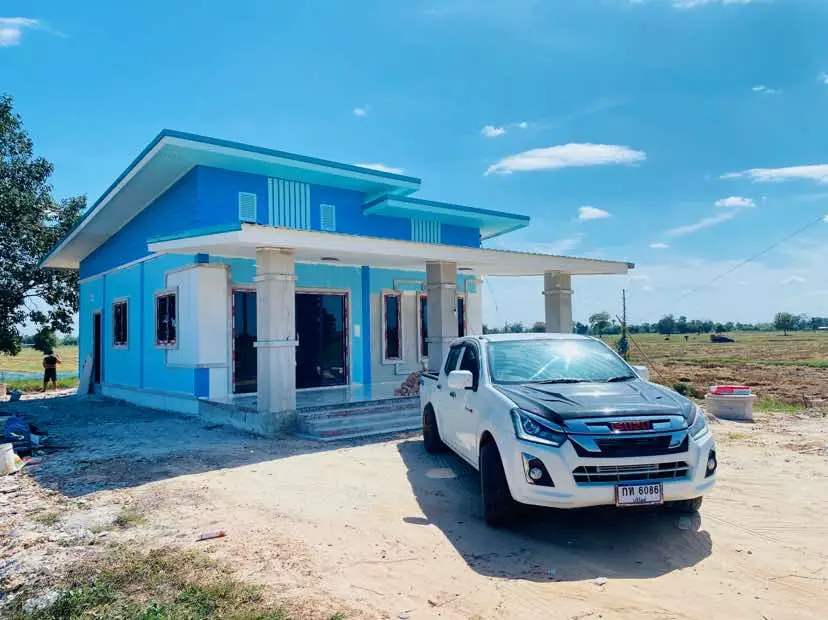 พอโตขึ้น จึงได้รู้ว่า  กว่าจะมีรถมีบ้านซักหลังมันไม่ง่ายเลย ใกล้เสร็จแล้ว บ้านหลังแรกของเรา🥰 #เทรนด์วันนี้ 