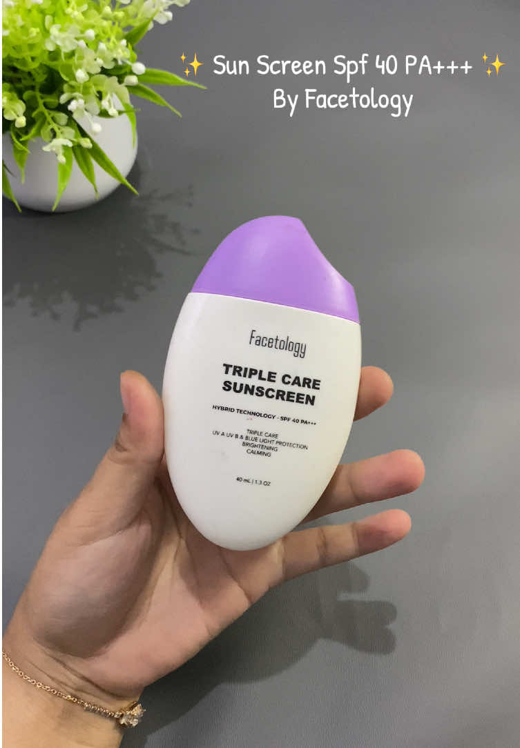 Sun screen Spf 40+++ By @Facetology official #sunscreen #sunscreenviral #sunscreenreview #sunscreenlokal #sunscreenfacetology #sunscreentips #facetology #facetologysunscreen #fyp #masukberanda 