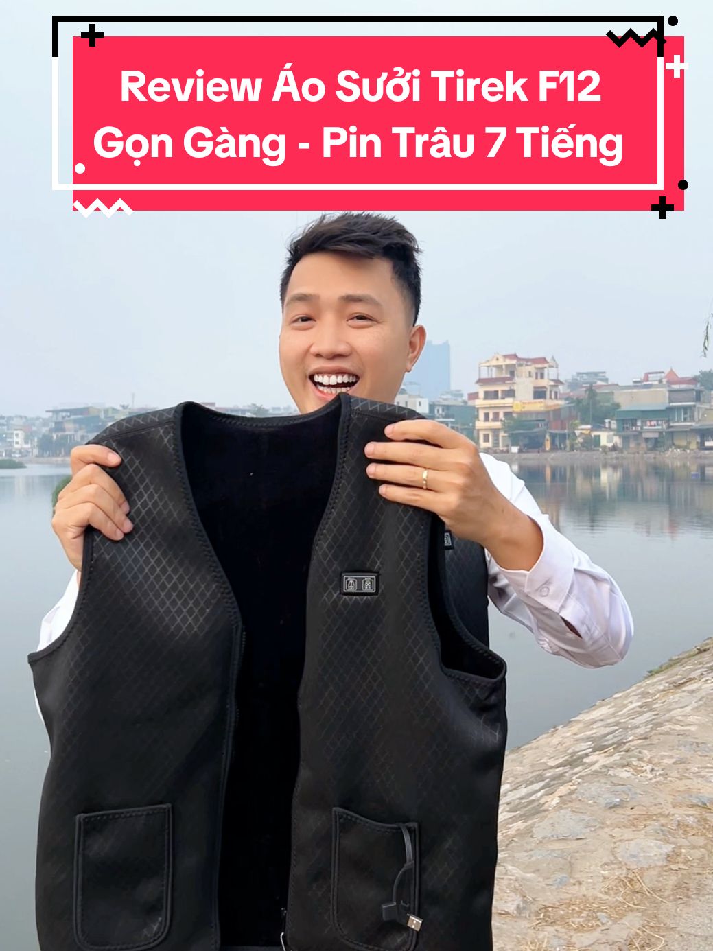 Review Áo Sưởi Ấm Tirek F12 Pin Trâu 7 Tiếng #review #aosuoi #aosuoiam 