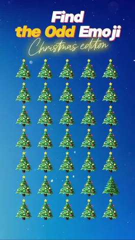 Find the Odd Emoji - Christmas Edition