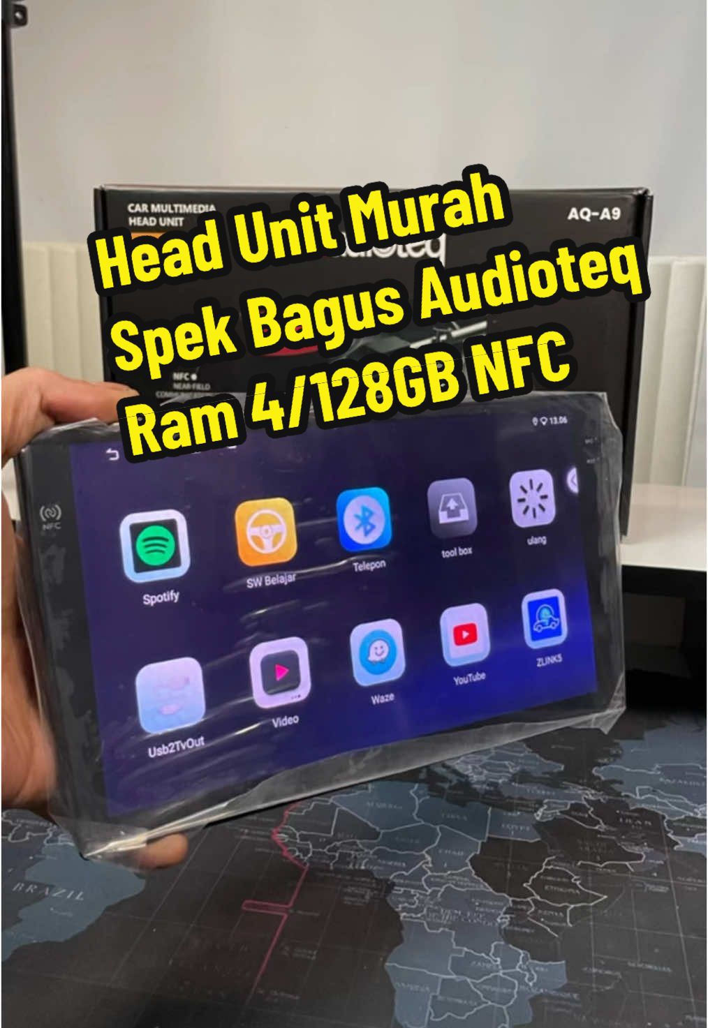Head unit murah’ spek bagus. Audioteq ram 4/128Gb Nfc. Apple Carplay Android Auto Wireless. #audioteq #audioteqnfc #merekapeyangram4murah #androidQ9 #Layarandroredup #dokeaudiostore2 #androidmurahspekbagus #headunitram4murah 