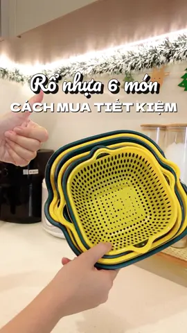 Bộ rổ 6 món mà có hơn 30 cành thui rẻ quá mấy bà #ngocminreview #LearnOnTikTok #ronhua6mon 