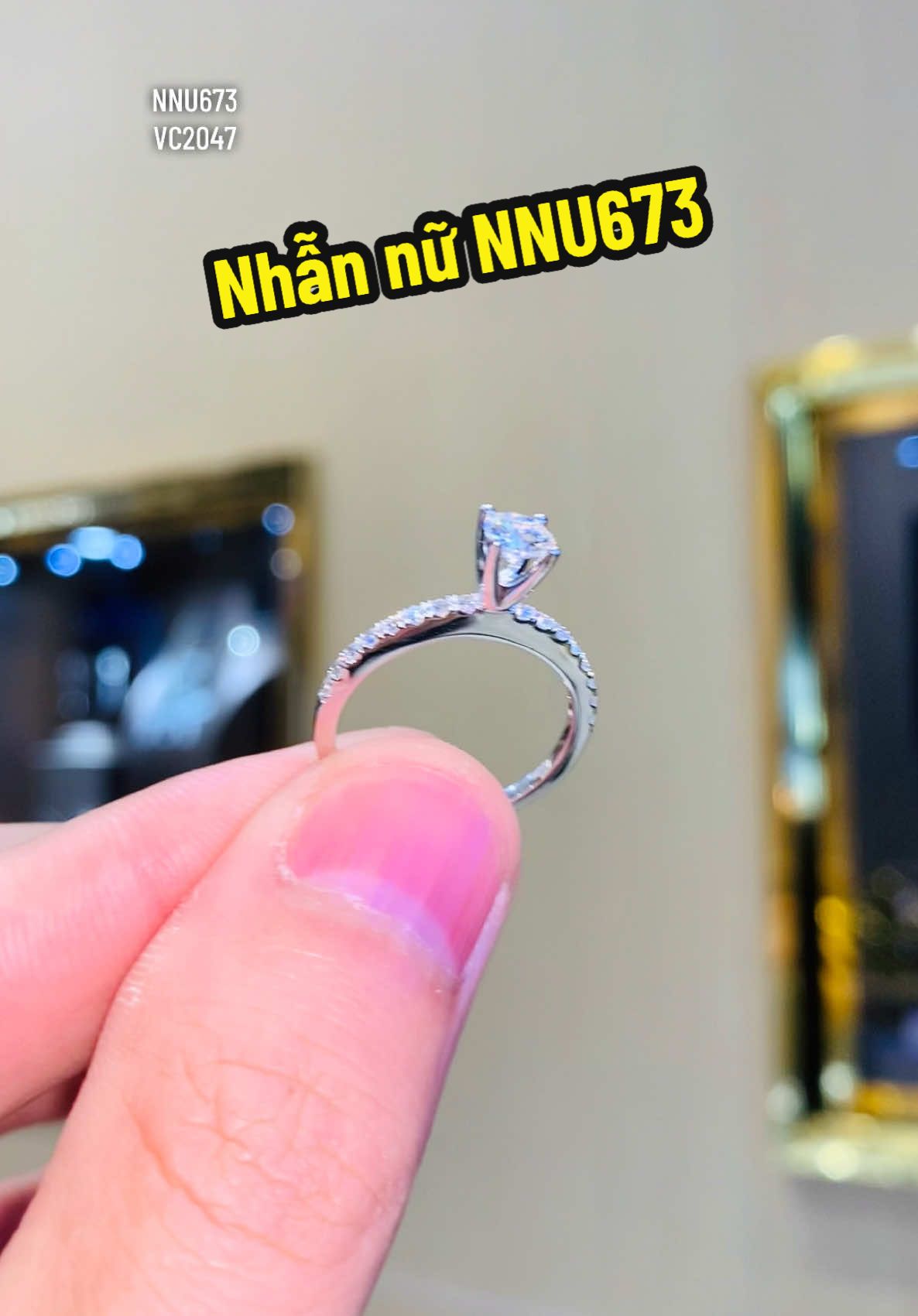 Nhẫn kim cương nhỏ nhắn xinh xắn vỏ nhẫn #1xtr #tamluxury #tamluxurydiamondjewelry #trangsuc #kimcuong #nhẫnđẹp #xuhuongtiktok 