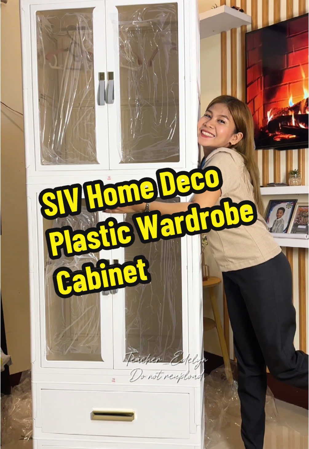 Ito yung cabinet na hindi aanayin kahit sobrang tagal niya. 🥰 #SIVFoldableWardrobeCabinet #wardrobecabinet #storagecabinet #sivhomedecoph #clothestorage 