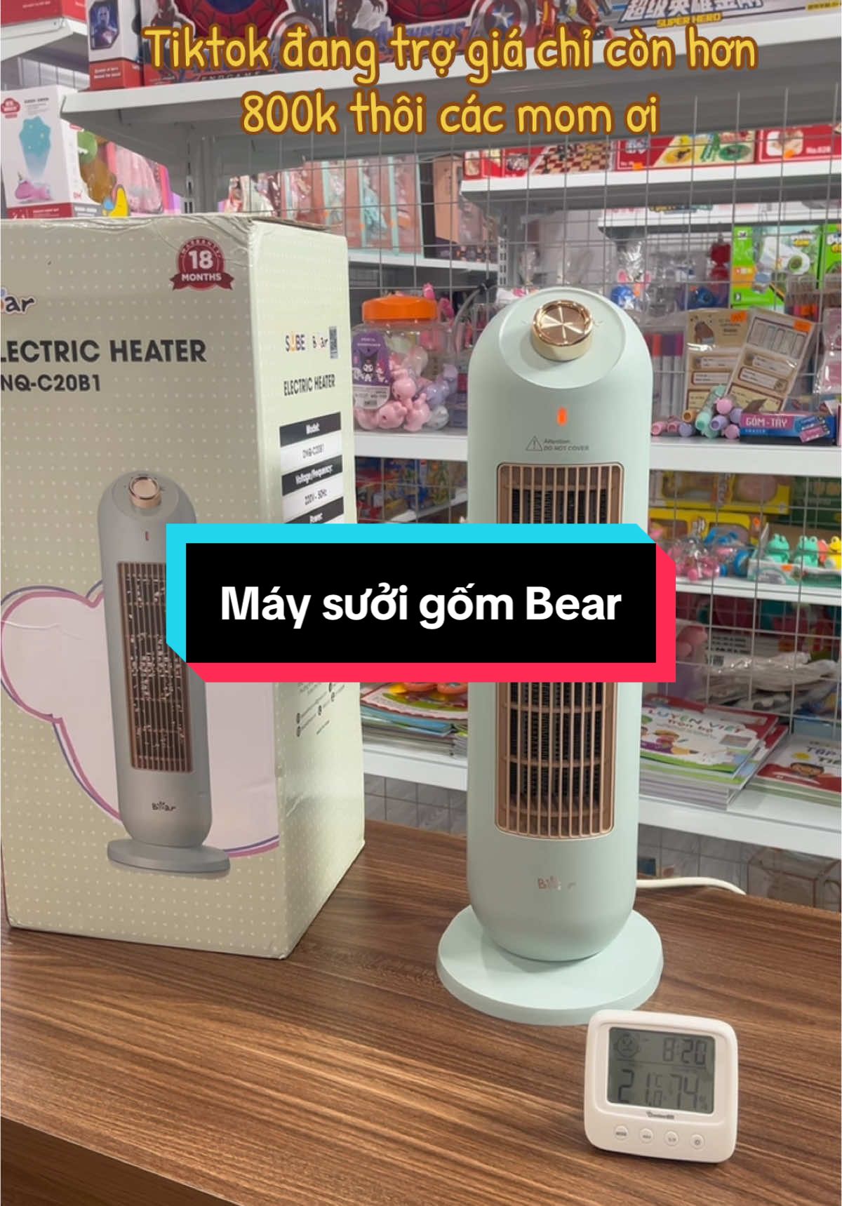 Máy sưởi gốm Bear không gây khô da, không gây chói mắt và không đốt cháy oxi trong phòng. #maysuoigom #maysuoigombear #maysuoi #xuhuong 