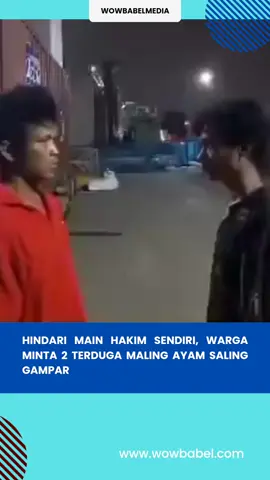 Di media sosial beredar sebuah video di mana dua orang pria saling gampar satu sama lain.  Diduga, kedua orang di dalam video tersebut merupakan pelaku maling ayam.  Video adegan saling tampar itu salah satunya diunggah di sosial media X oleh akun @feedemady pada 11 Desember 2024. Daripada warga main hakim sendiri mending diadu sesama maling