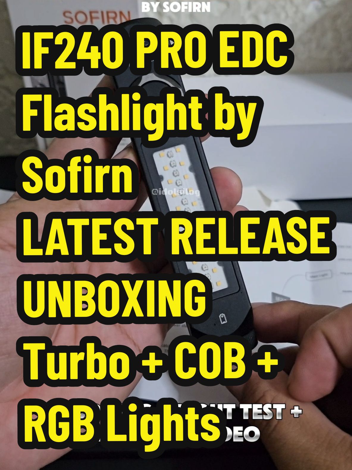 IF24 Pro EDC Flashlight by Sofirn!  Isa sa mga pinaka unique na Flashlight at latest release. Pang malakasang entry ng Sofirn.  Compact and futuristic design ang lakas maka gentleman. Powerful Turbo and Long Range. May malakas na COB Light and RGB Lights. Magnetic pwede rin gamitin as Portable Worklight. #bright #powerful #longrange #spotlight #floodlight #cob #rgb #future #newrelease #Outdoors #camping #Hiking #edc #working #night #repair #emergency #fyp 