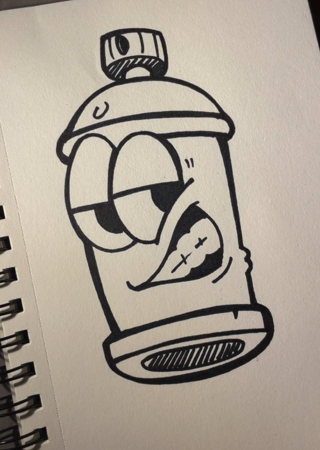 Graffiti spray can #artistsoftiktok #howtodraw #drawingideas #graffitiart 