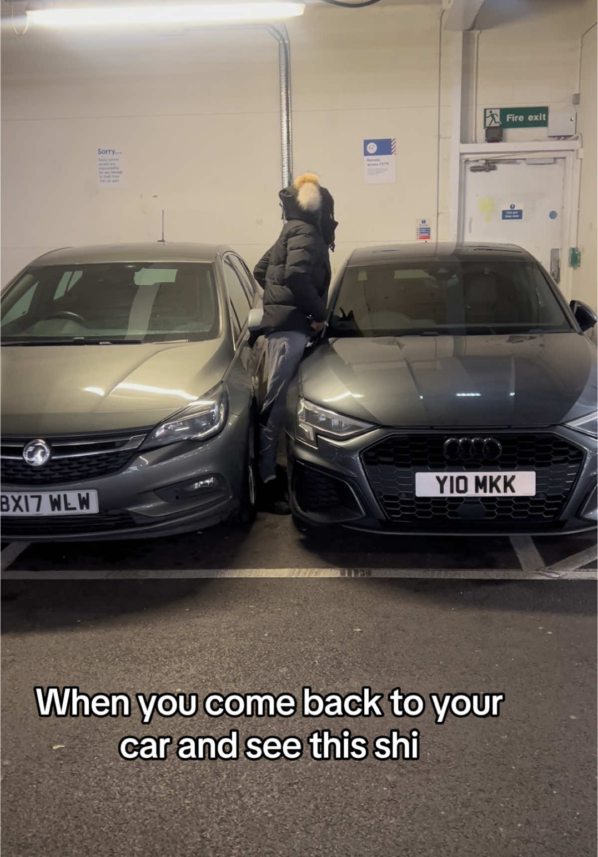 Especially when the car parks empty 🤯 #fyp #carskit #xcyzba #audi #parking #explore #viral_video #cartok #tired #blowup? 